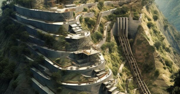 construção em morros e encostas