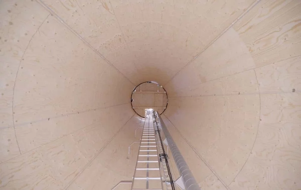 a maior turbina eólica de madeira do mundo
