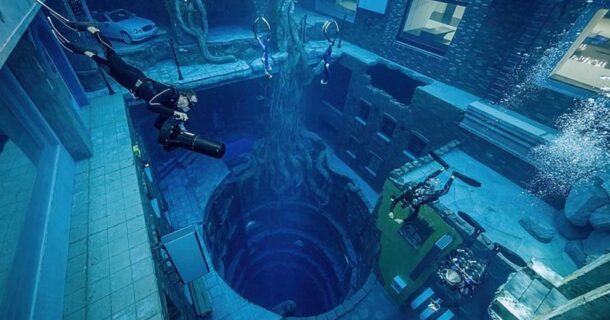 engenharia da piscina mais profunda do mundo