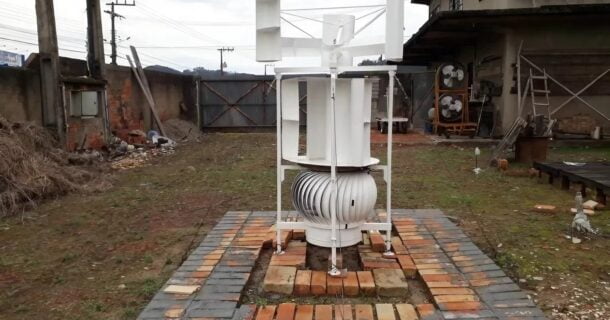 Gerador Eólico Vertical Brasileiro MAXITURBO