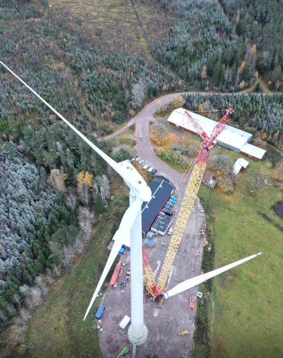 a maior turbina eólica de madeira do mundo