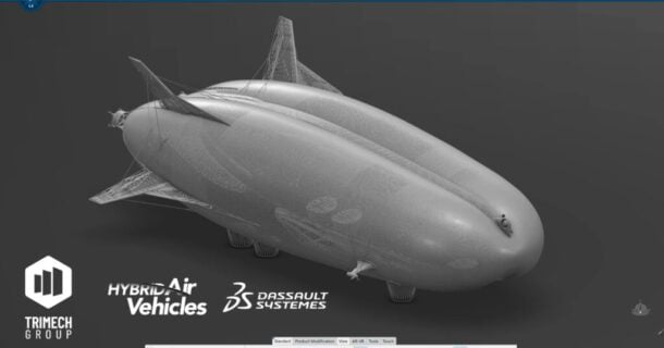 hybrid air vehicles airlander 10 em 3DEXPERIENCE