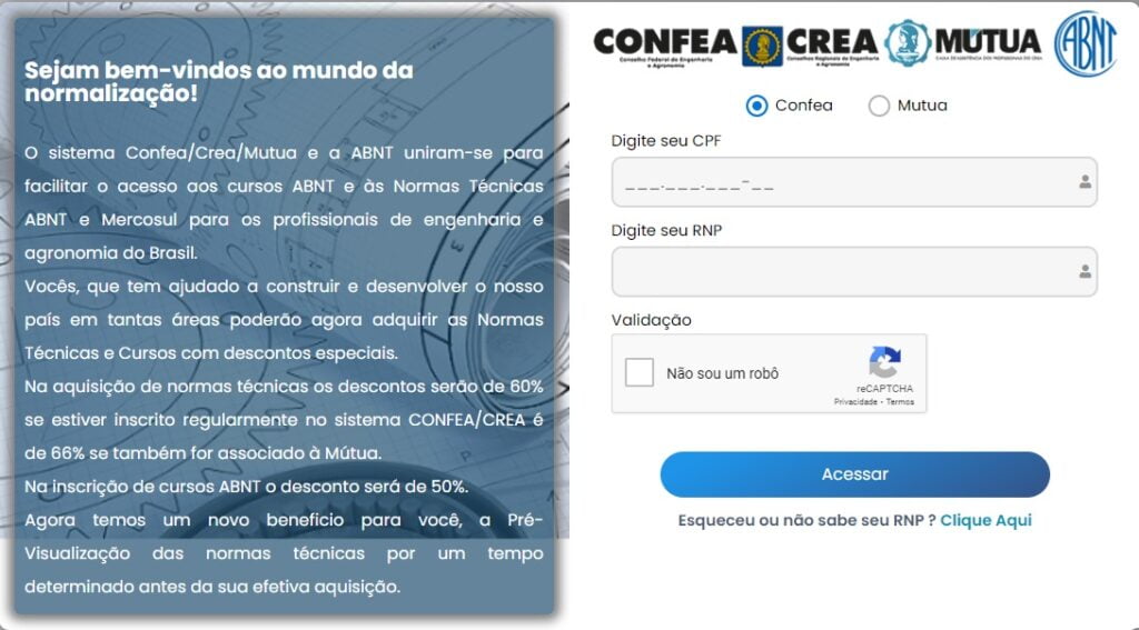 CONFEA/ CREA e ABNT