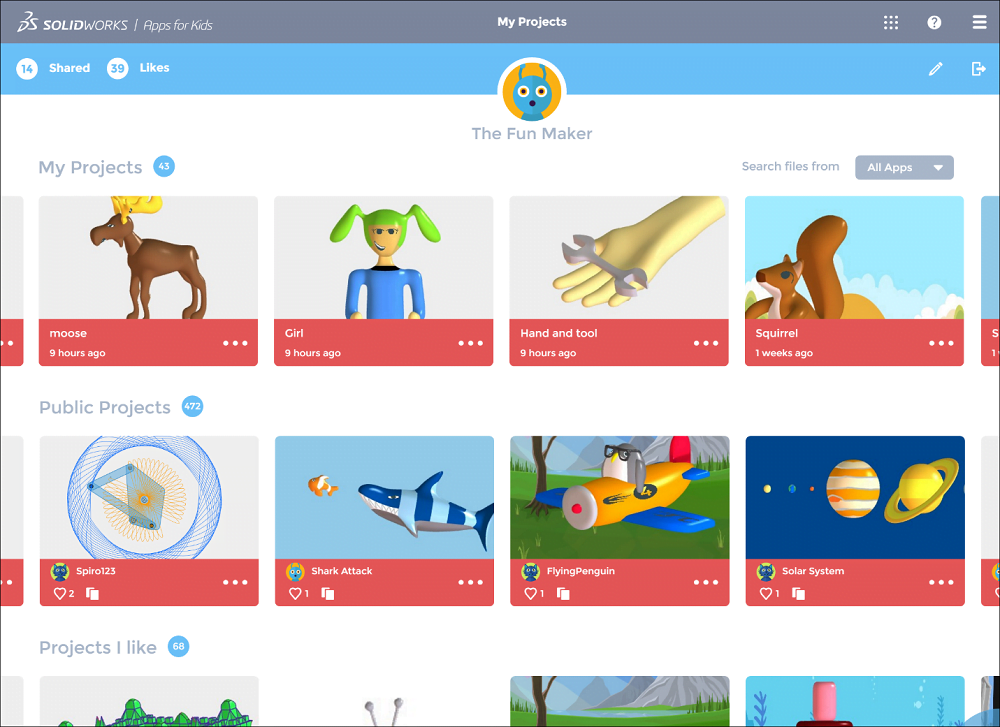 SOLIDWORKS Apps for Kids