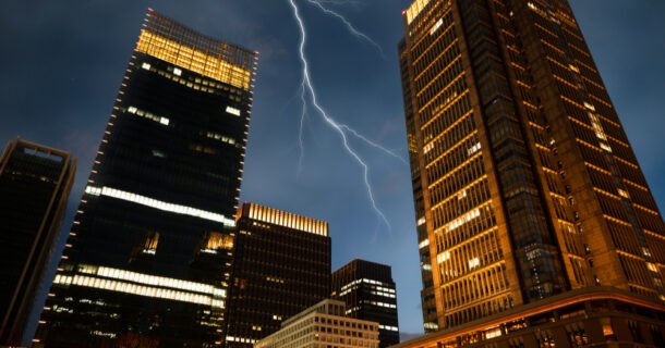 para-raios arranha-céu