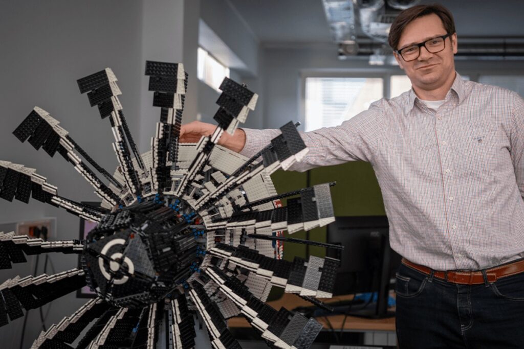 motor aeronáutico de LEGO