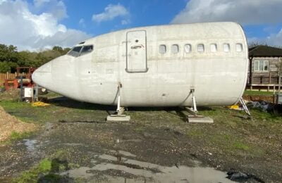airbnb de luxo em Boeing 737