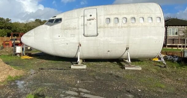 airbnb de luxo em Boeing 737