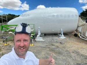 airbnb de luxo em Boeing 737
