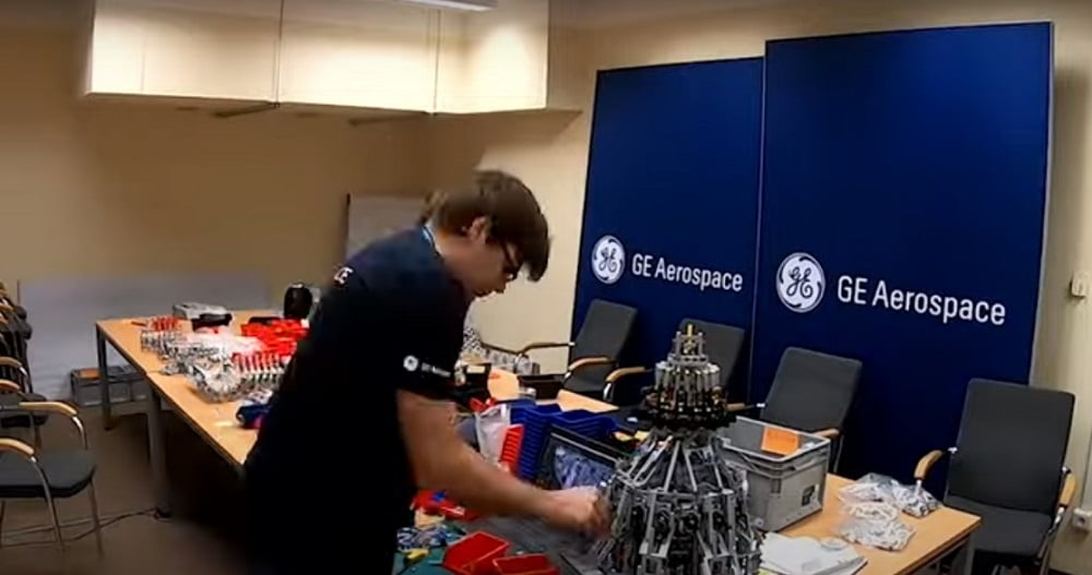 motor aeronáutico de LEGO