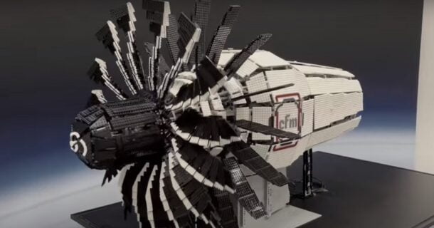 motor aeronáutico de LEGO