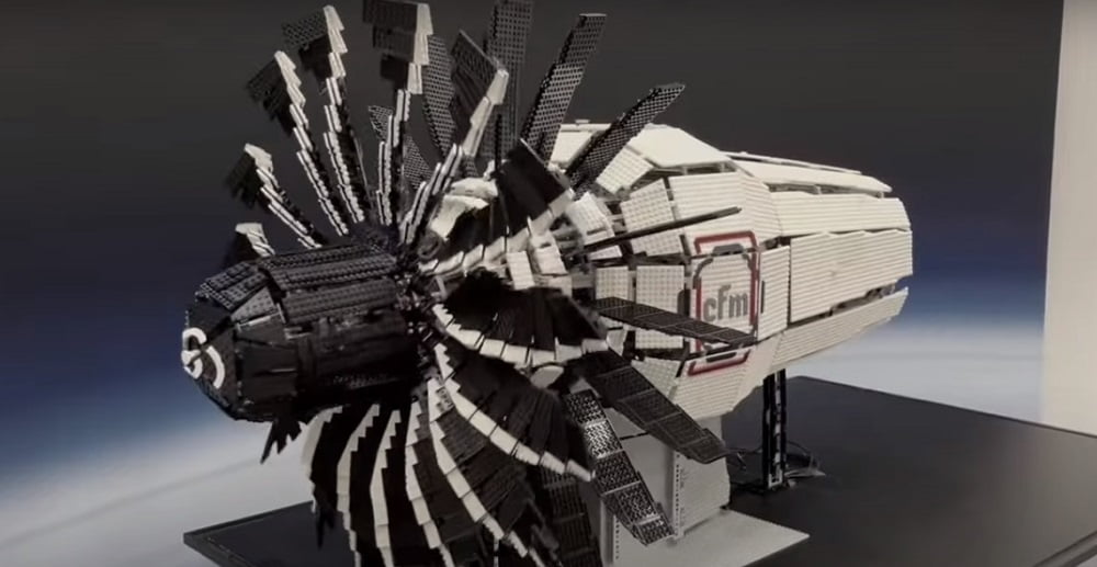 motor aeronáutico de LEGO