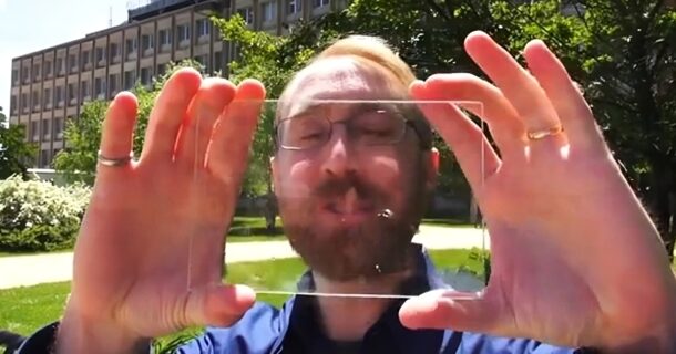 engenharia dos painéis transparentes