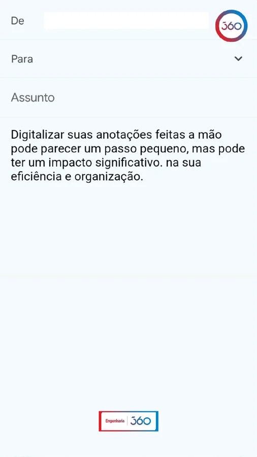digitalização de anotações