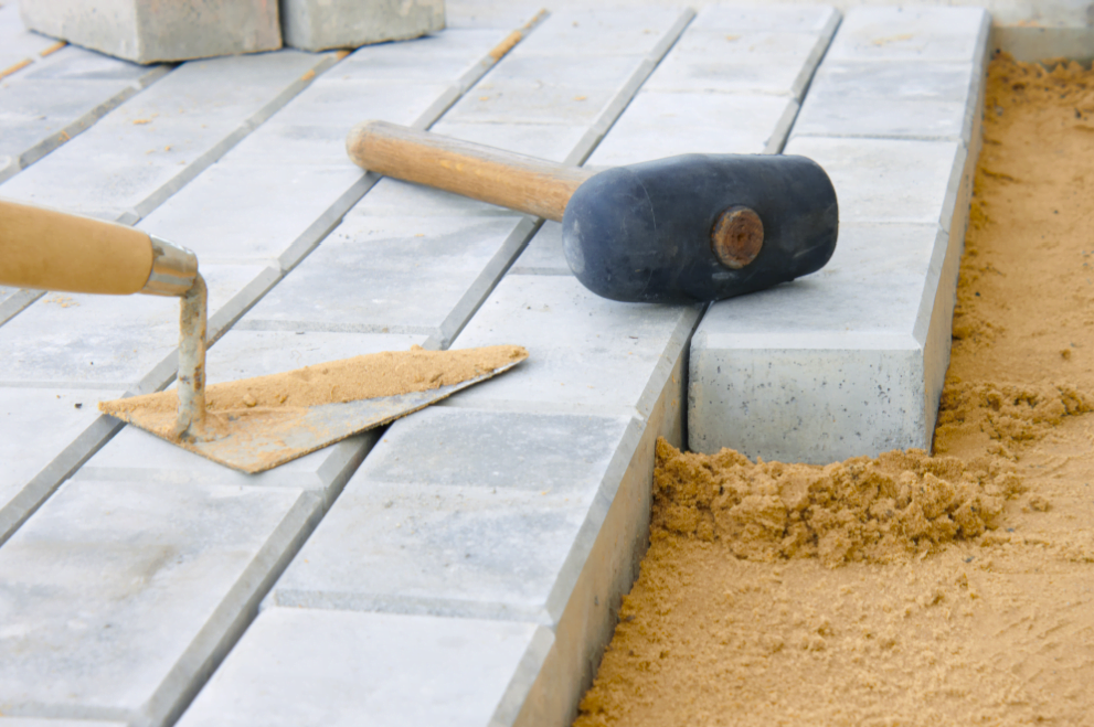 assentamento de blocos concreto para calçada