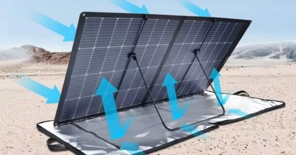 painel solar dupla face