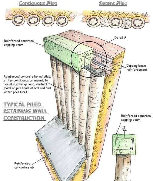O que é e para que serve a cortina de contenção em obras de Engenharia? engenharia de cortina de contenção