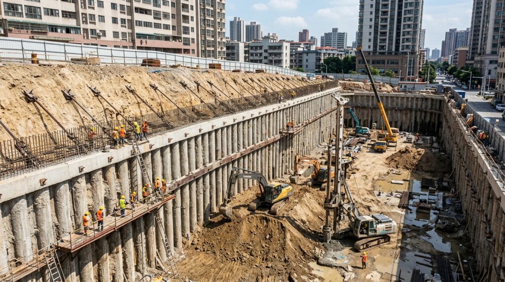 O que é e para que serve a cortina de contenção em obras de Engenharia? engenharia de cortina de contenção