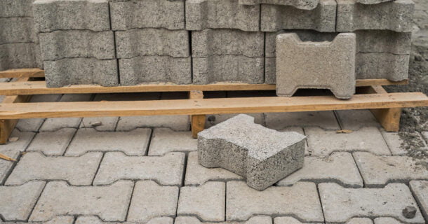 assentamento de blocos concreto para calçada