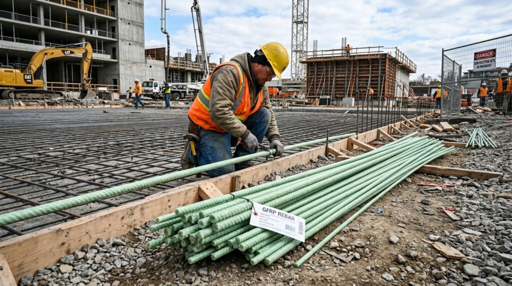 O que é e como usar Vergalhão de Fibra de Vidro em Obras de Engenharia? vergalhão de fibra de vidro