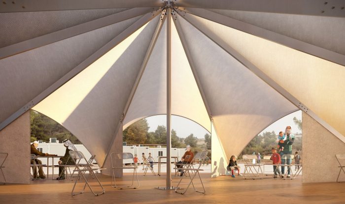 Projetos humanitários de arquitetura em resposta a crises humanitárias