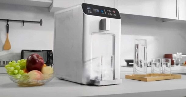 água limpa para beber e purificação de ar