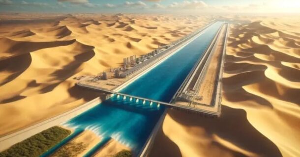 rio artificial Líbia