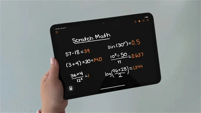 Apple Pencil e Math Notes