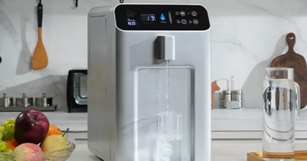 água limpa para beber e purificação de ar