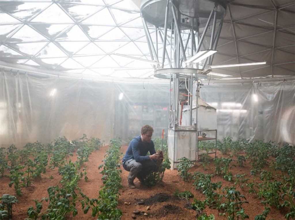 Missão Marte - planta da Terra e colonização espacial