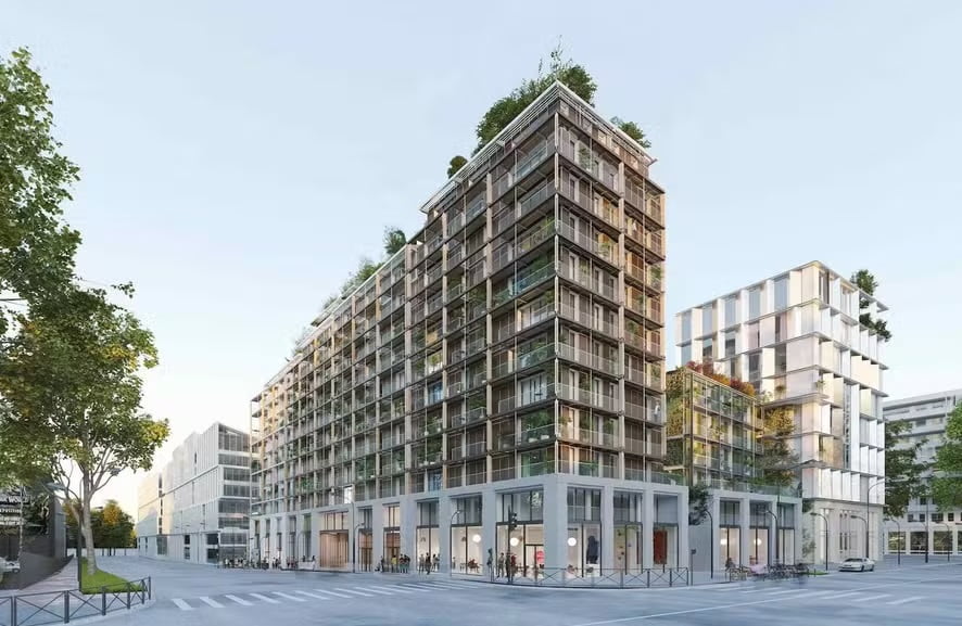 engenharia e arquitetura da Vila Olímpica de Paris 2024