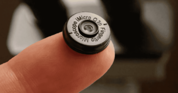 mini lente microscópio