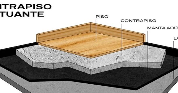 contrapiso flutuante