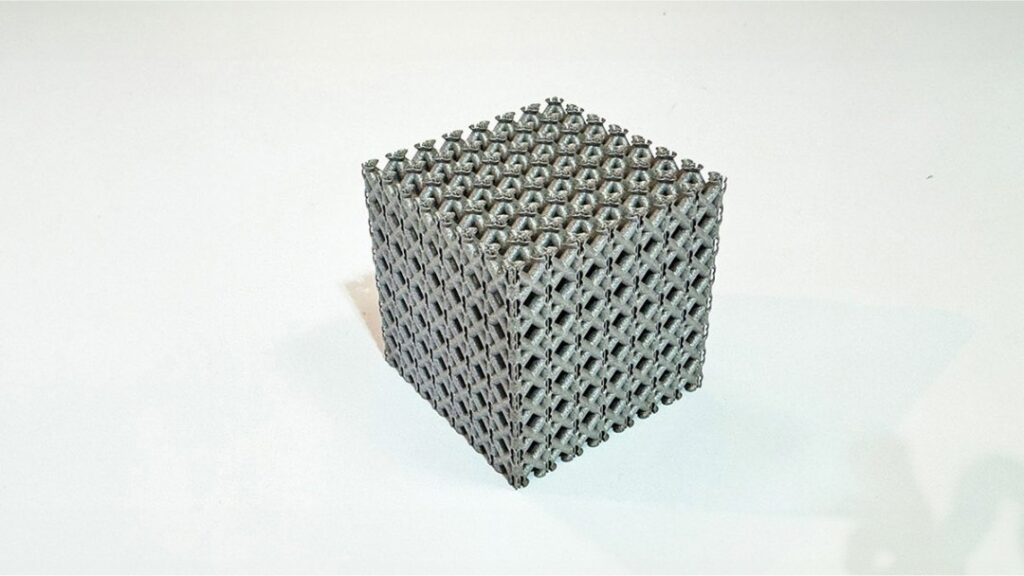 malha de titânio impressa 3D
