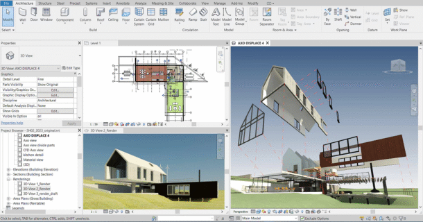render de imagens revit