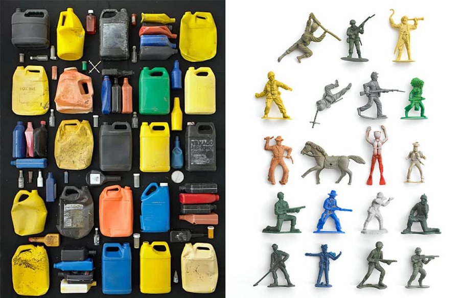 arte com lixo de Barry Rosenthal