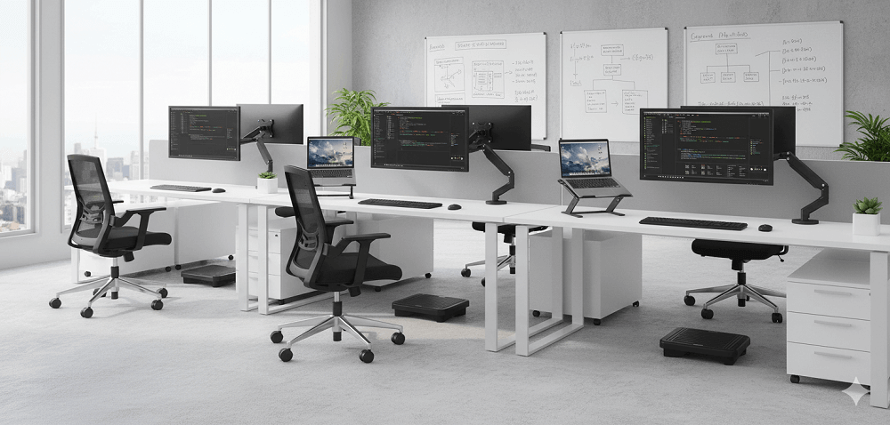 Ergonomia no Escritório: 5 Segredos de Design para Turbinar Sua Produtividade em Engenharia ergonomia escritório de engenharia