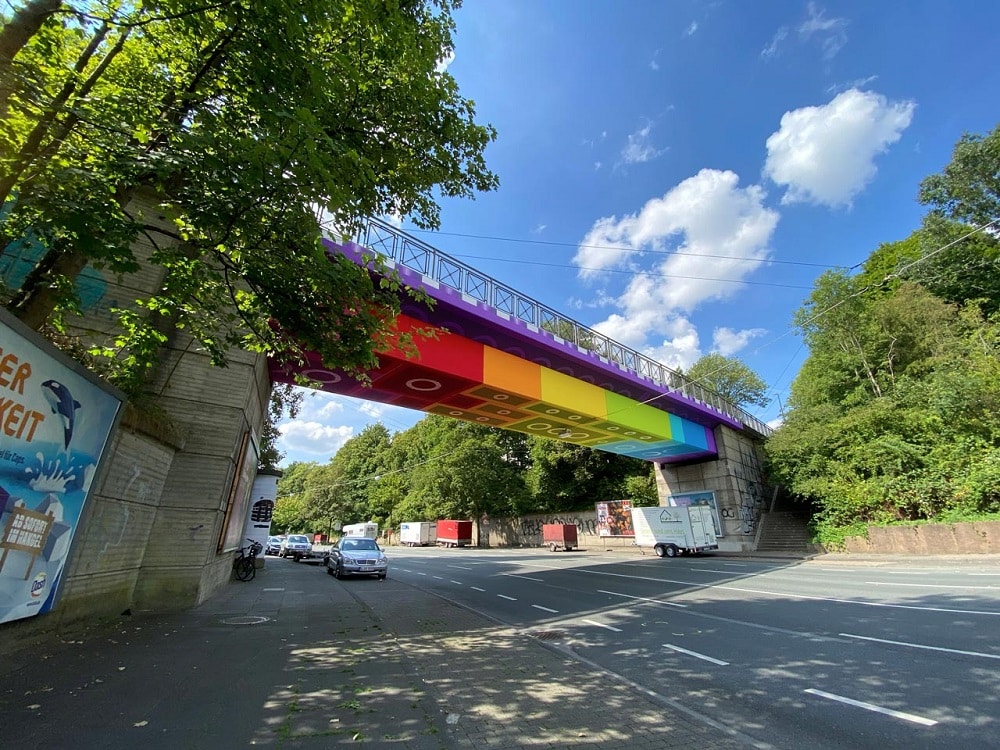 Essa ponte tipo LEGO é tão incrível que ninguém acredita que existe na Alemanha ponte LEGO Alemanha