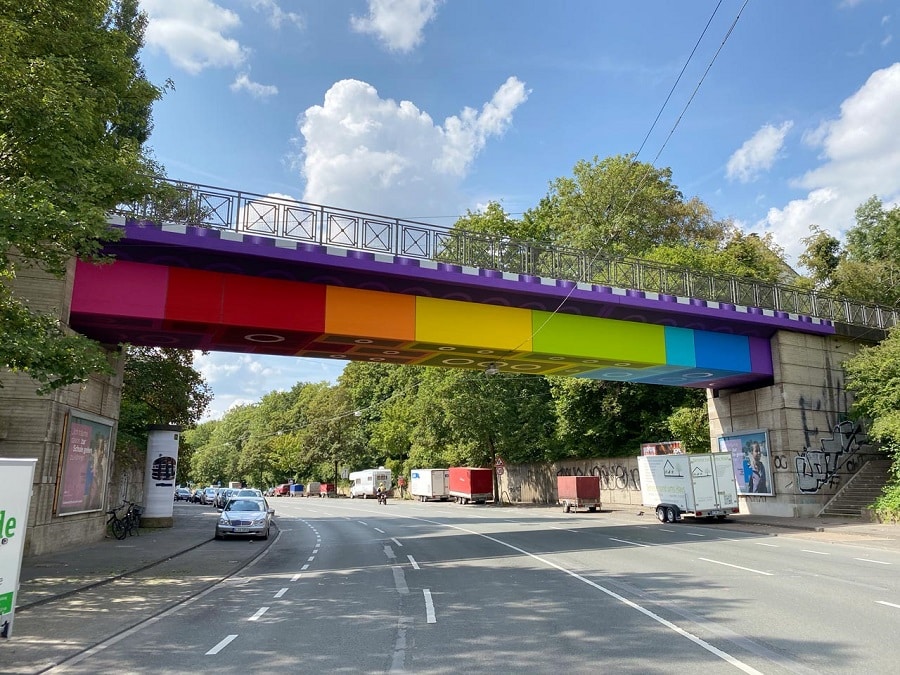 Essa ponte tipo LEGO é tão incrível que ninguém acredita que existe na Alemanha ponte LEGO Alemanha