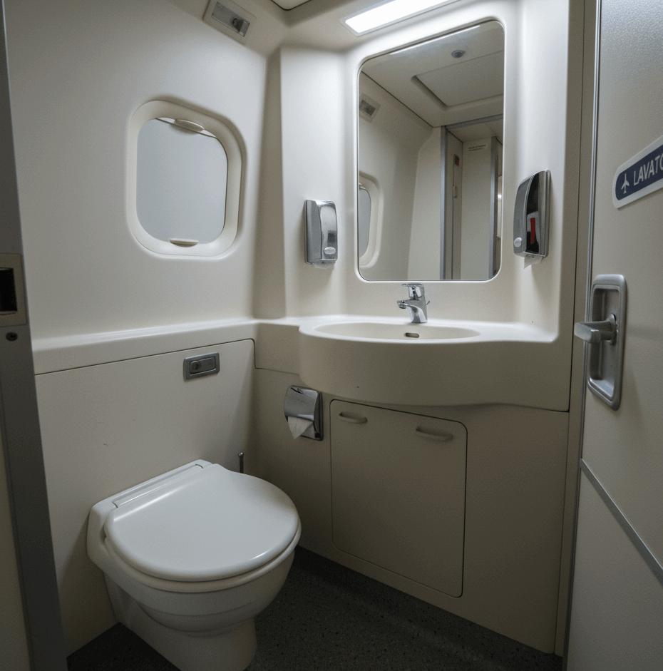 O que acontece depois que você dá descarga no banheiro do avião? A verdade chocante! banheiro de avião