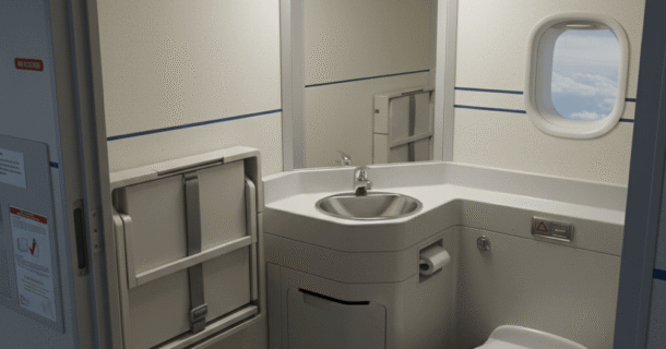 banheiro de avião