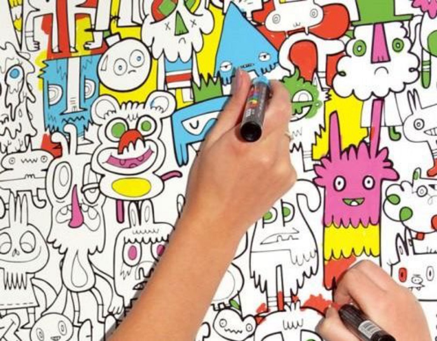 Descubra como papel de parede pintável transforma quartos infantis em uma obras de arte papel de parede pintável