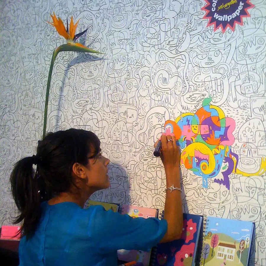 Descubra como papel de parede pintável transforma quartos infantis em uma obras de arte papel de parede pintável