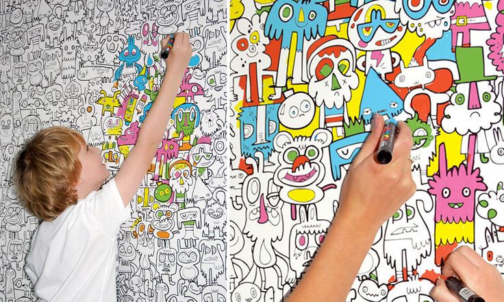 Descubra como papel de parede pintável transforma quartos infantis em uma obras de arte papel de parede pintável