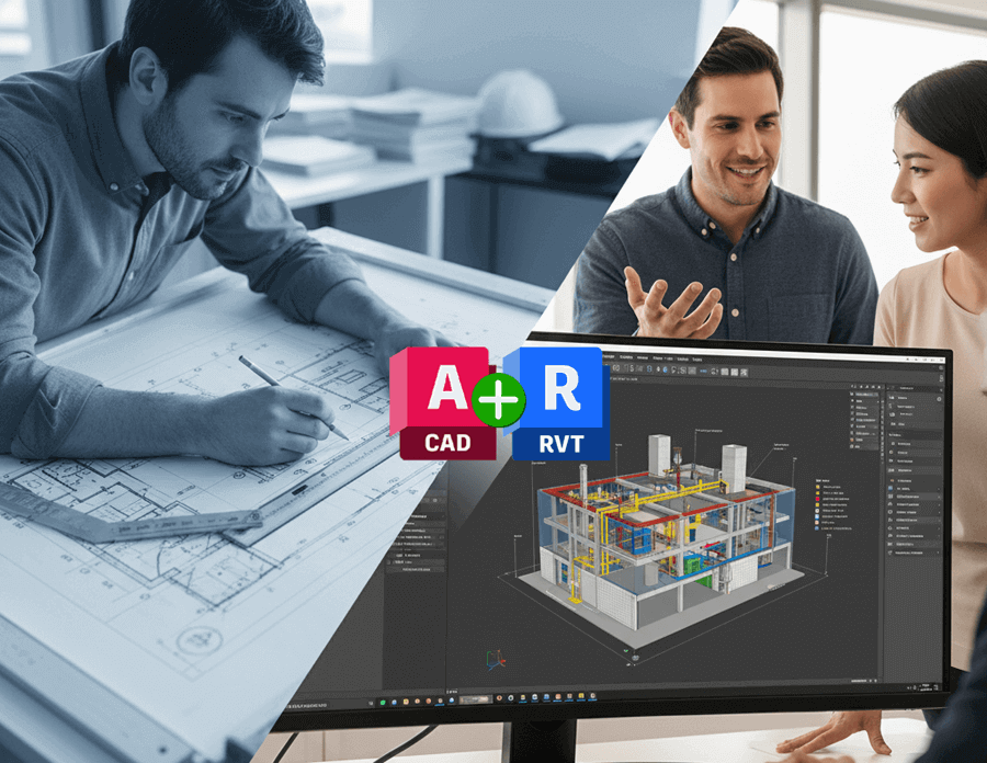 Revit e AutoCAD Juntos? Veja como Integrar BIM e CAD para uma Máxima Eficiência Revit para Arquitetos