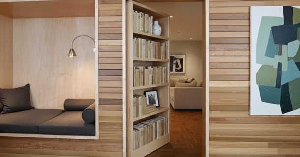 porta design estante de livros