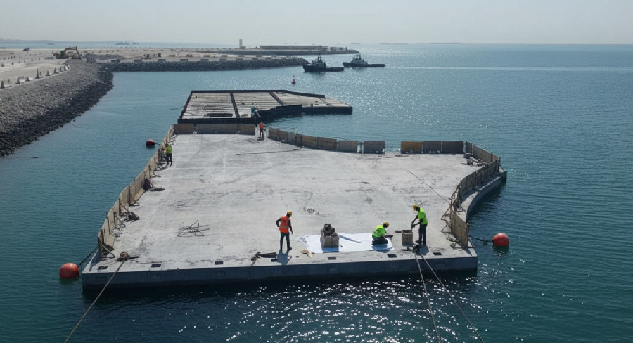 Como são feitas as fundações de concreto que sustentam casas flutuantes? fundação concreto casas flutuantes