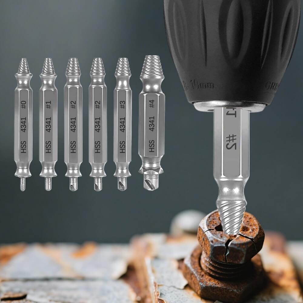 Como remover parafusos espanados ou quebrados na madeira Conjunto de Extrator de Parafuso