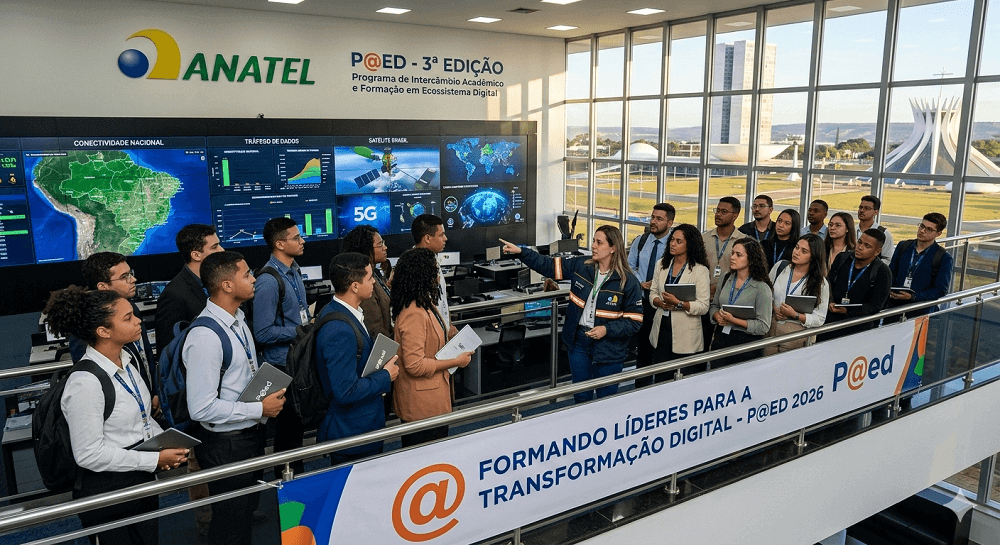 Programa da Anatel oferece imersão em regulação e IA com vagas para todo o Brasil P@ed Anatel