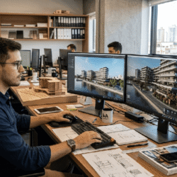 renderização de projetos com ia